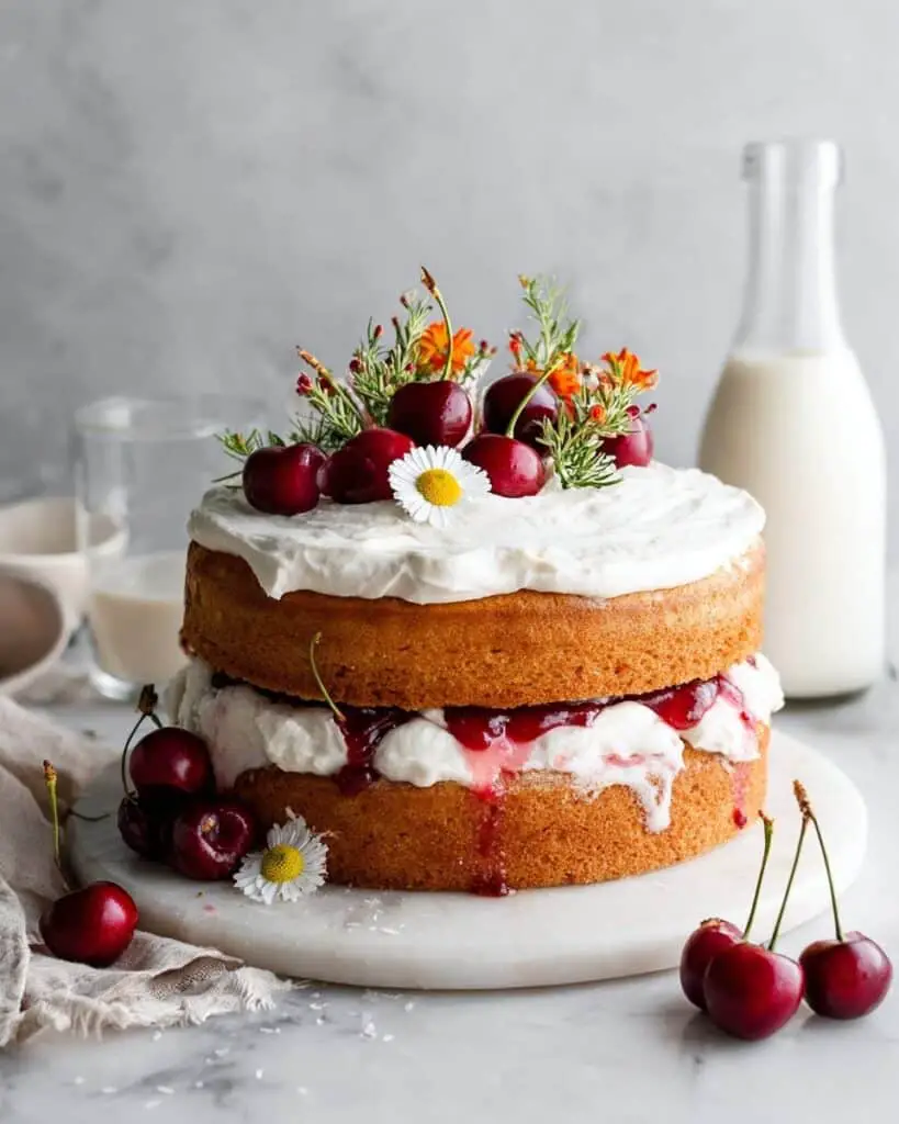 White Forest Cake Recipe