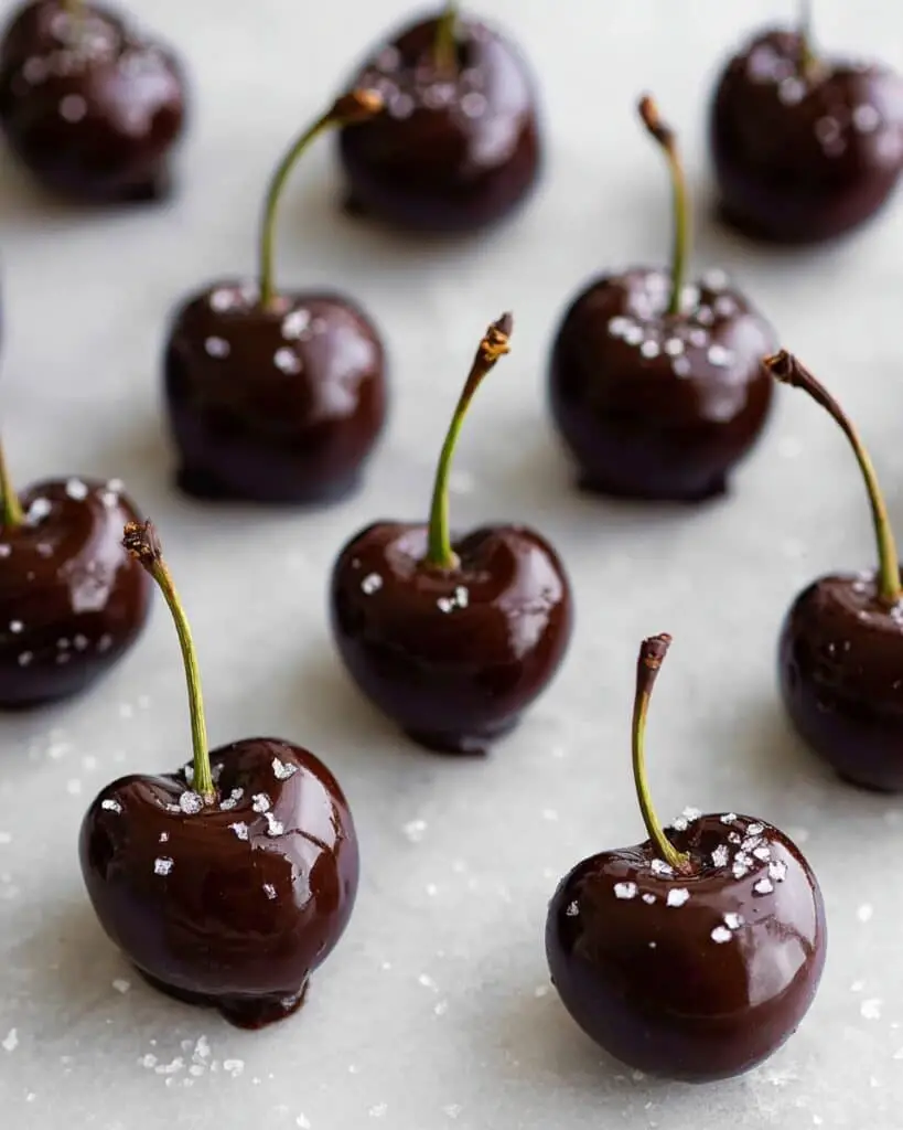 Salted Dark Chocolate Covered Cherries Recipe