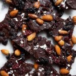 Chocolate Bark with Almonds, Dried Cherries, and Toasted Coconut Recipe