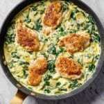 Spinach Artichoke Chicken Skillet Recipe