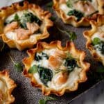 Smoked Salmon and Spinach Phyllo Cups Recipe