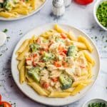 Chicken Primavera Pasta with Creamy Parmesan Sauce Recipe