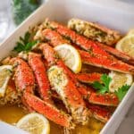 Easy Baked Snow Crab Legs with Garlic Butter Sauce Recipe