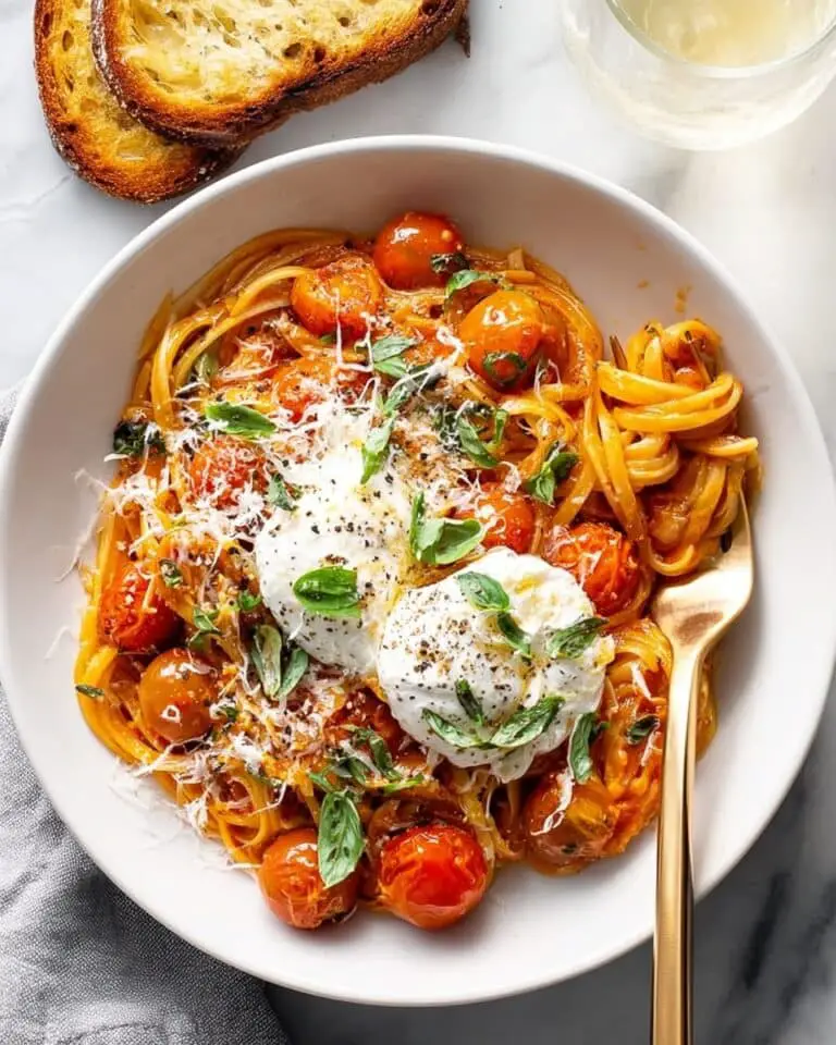 Sungold Tomato Pasta with Garlic Breadcrumbs and Basil Recipe