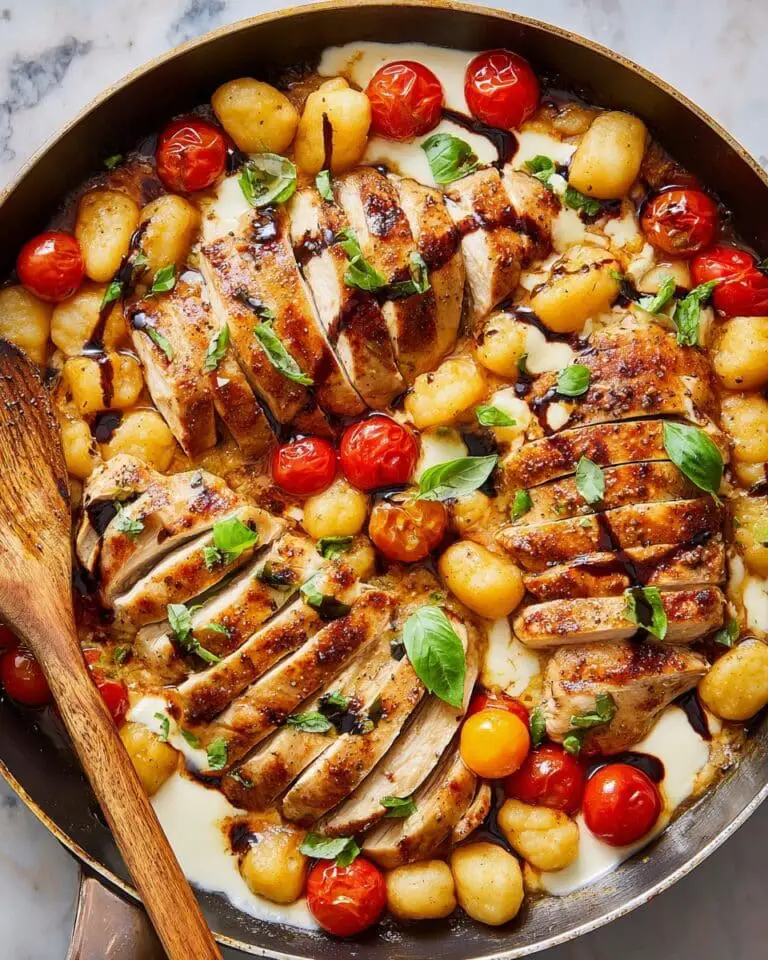 Caprese Chicken Gnocchi Skillet Recipe