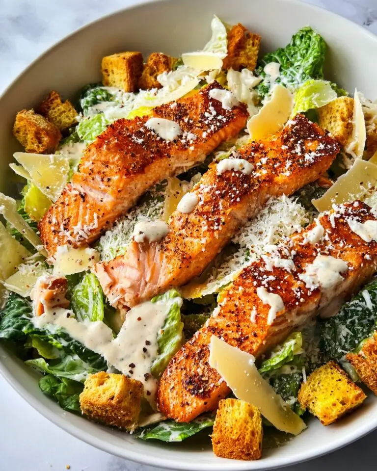 The Best Salmon Caesar Salad Recipe