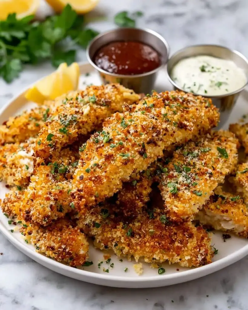 Air Fryer Garlic Parmesan Chicken Tenders Recipe