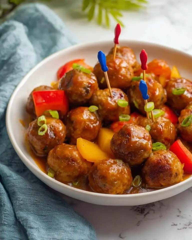 Slow Cooker Pineapple Brown Sugar Meatballs Recipe