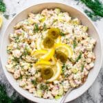 Dill Pickle Chicken Salad with Cottage Cheese Recipe