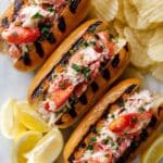 Grilled Snow Crab Roll with Garlic Butter and Fresh Parsley Recipe