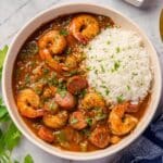 Hearty Chicken, Sausage, and Shrimp Gumbo Recipe