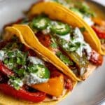 25-Minute Vegetarian Skillet Fajitas with Refried Beans Recipe