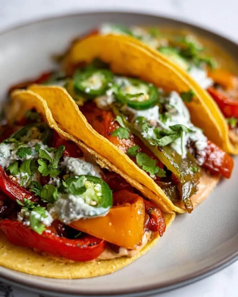 25-Minute Vegetarian Skillet Fajitas with Refried Beans Recipe