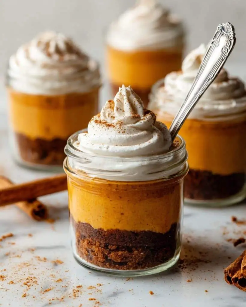Pumpkin Pie in a Jar (No-Bake Pumpkin Parfaits) Recipe