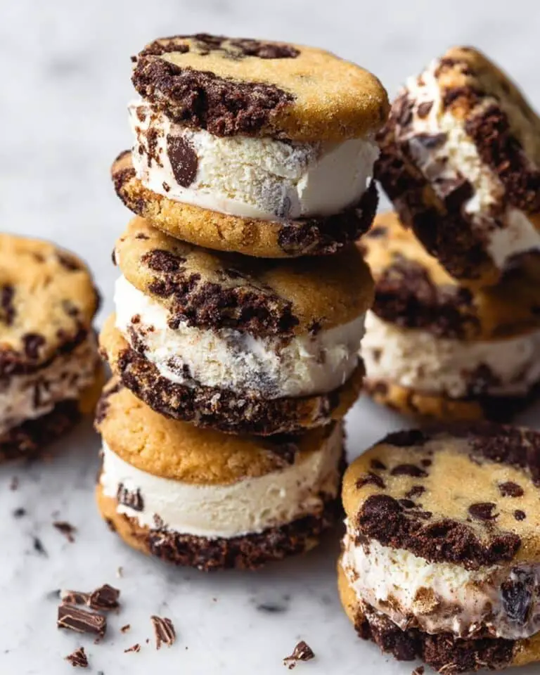 Brookie Cookie Dough Ice Cream Sandwiches Recipe