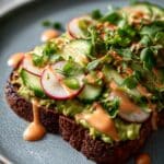 The Best Avocado Toast with Sriracha Aioli Recipe