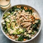 Rice Bowl With Chicken, Kale and Creamy Tahini Dressing Recipe