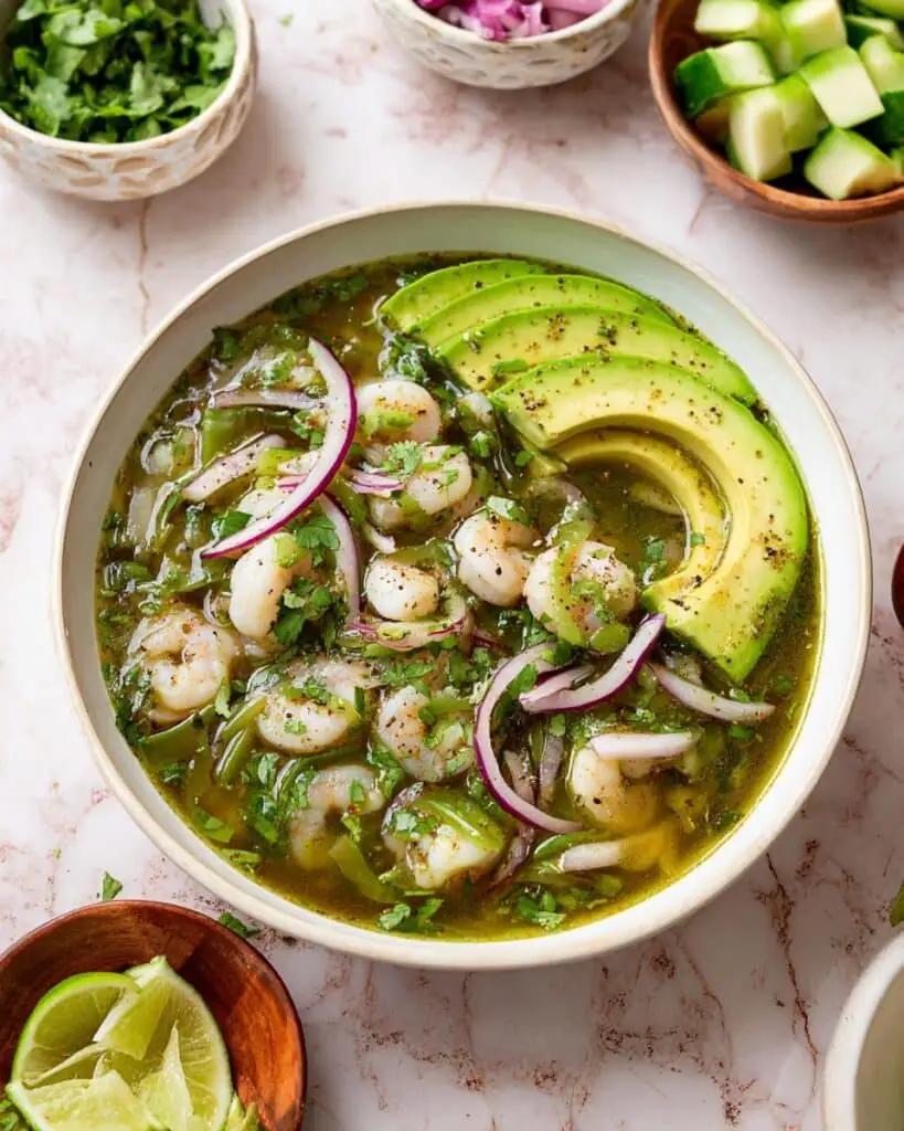 Easy Aguachile (Mexican Shrimp Ceviche) Recipe