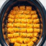 Tater Tot Casserole in a Slow Cooker Recipe