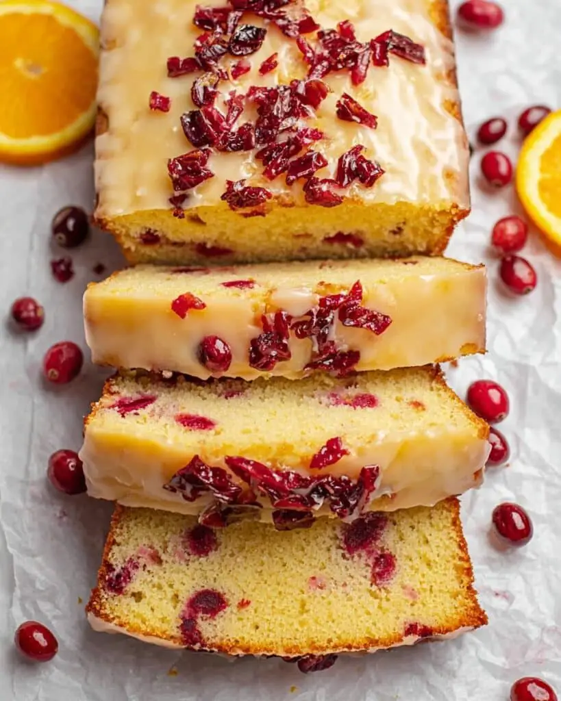 Cranberry Orange Bread with Citrus Glaze Recipe
