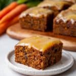 Carrot Snack Cake with Orange Citrus Glaze Recipe