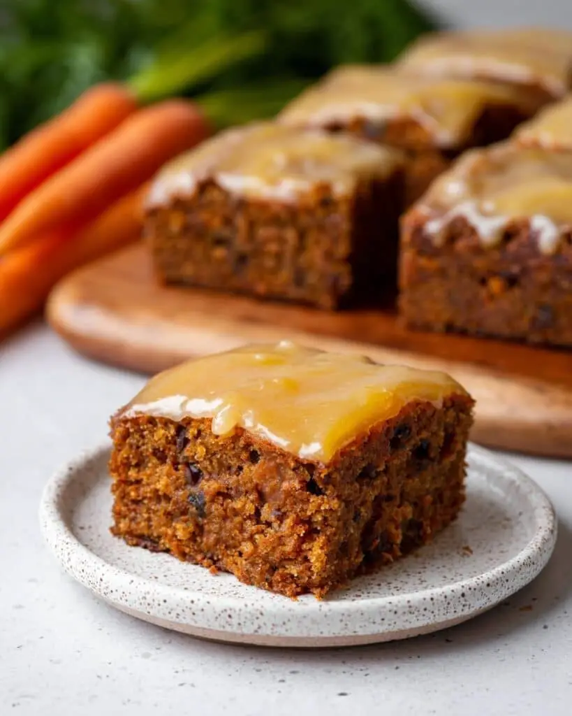 Carrot Snack Cake with Orange Citrus Glaze Recipe