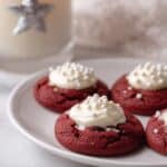 Red Velvet Thumbprint Cookies with Cream Cheese Filling Recipe