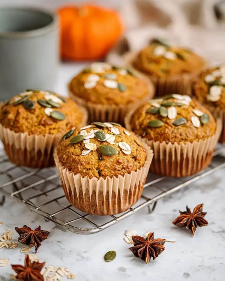 Blender Pumpkin Oat Muffins with Greek Yogurt Recipe
