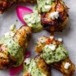 Peruvian Chicken Wings with Creamy Aji Verde Sauce Recipe
