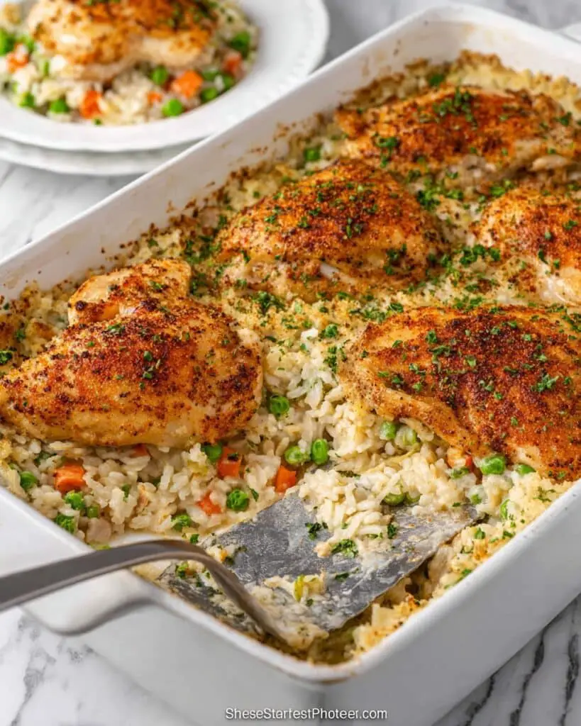 No Peek Chicken and Rice Casserole Recipe
