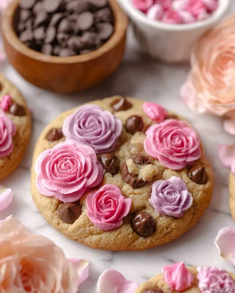 Rose Chocolate Chip Cookies Recipe