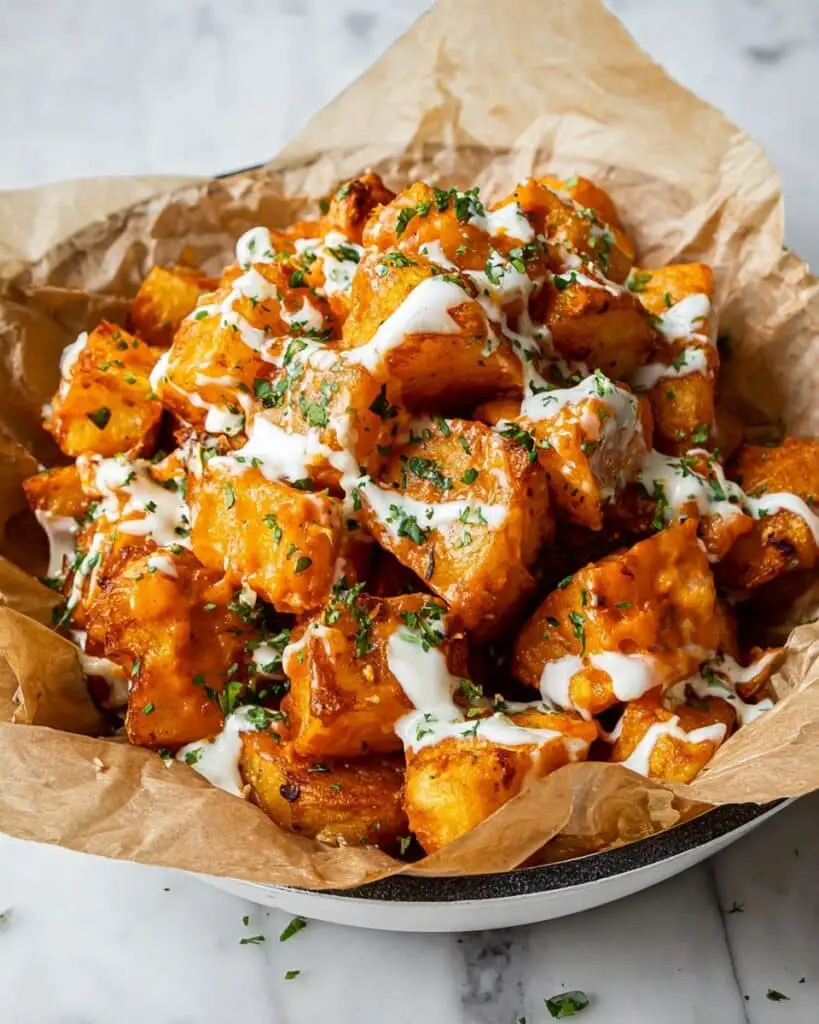 Crispy Patatas Bravas with Spicy Tomato Sauce and Garlic Aioli Recipe