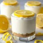 Healthy No-Bake Lemon Cheesecake Cups Recipe