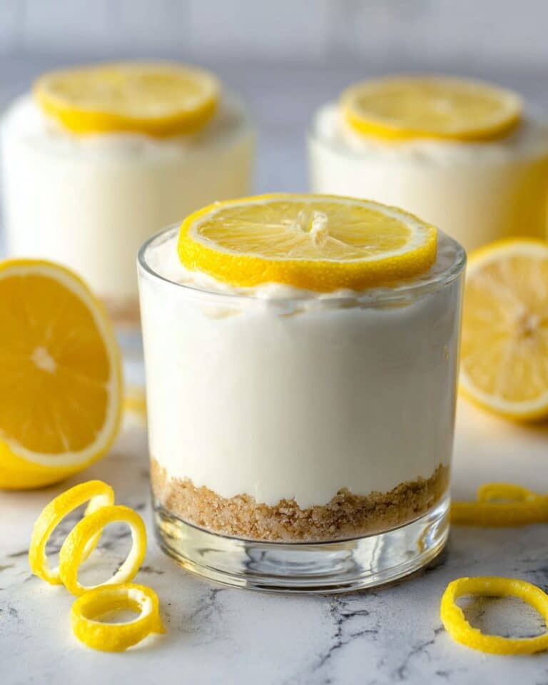 Healthy No-Bake Lemon Cheesecake Cups Recipe