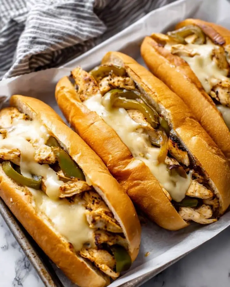 Chicken Cheesesteak Sandwiches Recipe