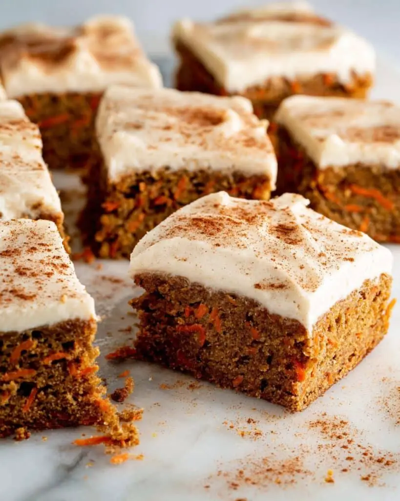 Frosted Carrot Cake Cookie Bars Recipe