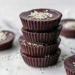 Dark Chocolate Tahini Cups Recipe