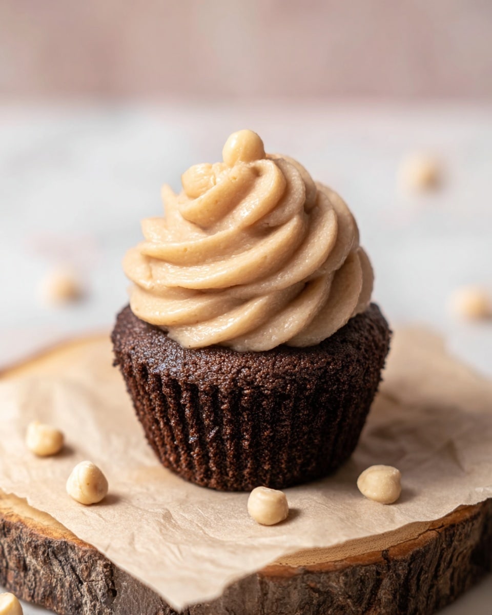 The image shows a close-up of a thick layer of smooth, creamy peanut butter spread evenly with visible ridges and swirls, creating a textured surface in a warm light brown color. The spread appears soft and rich, covering the entire frame with no other layers or items visible. The surface underneath is not shown, focusing fully on the peanut butter's glossy texture. Photo taken with an iphone --ar 4:5 --v 7