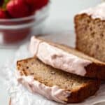 Banana Bread with Strawberry Cream Cheese Frosting Recipe