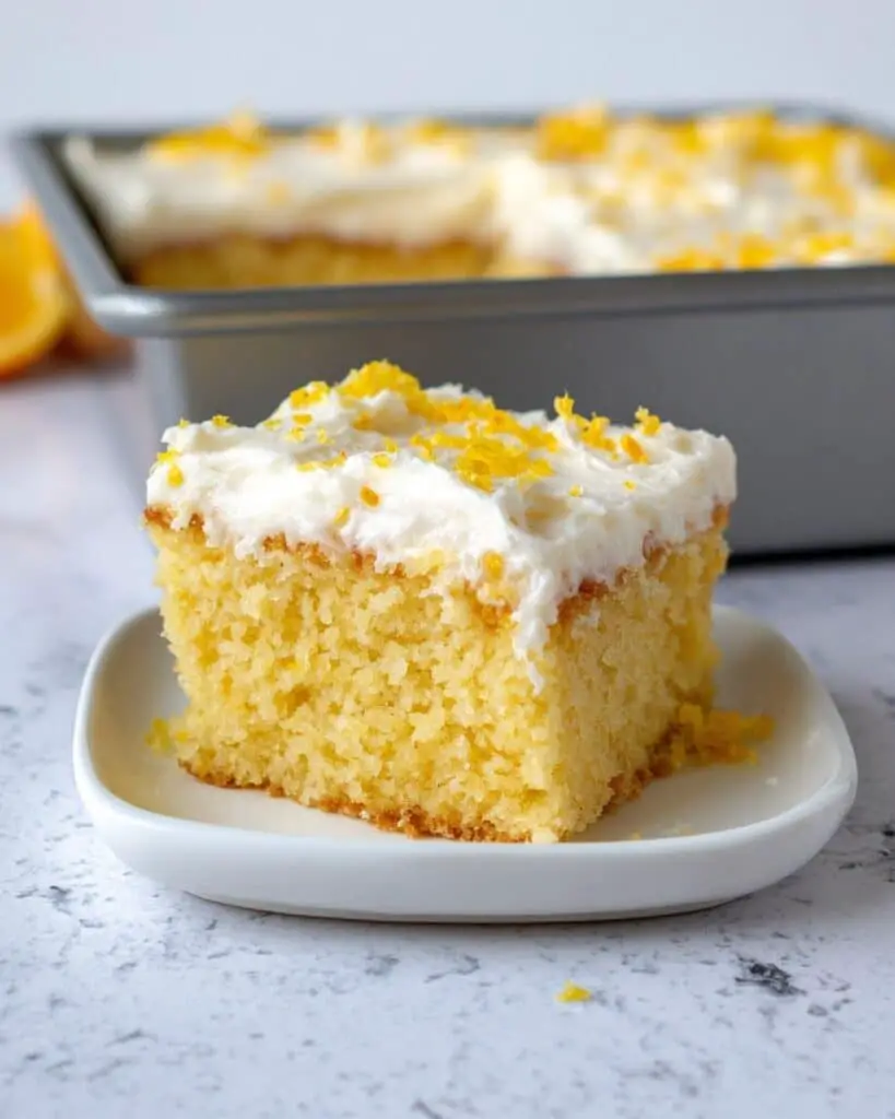 Sourdough Discard Lemon Snack Cake Recipe