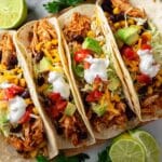 Southwestern Crockpot Chicken Tacos Recipe