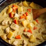 Crockpot Curry Chicken with Potatoes, Carrots, and Coconut Milk Recipe