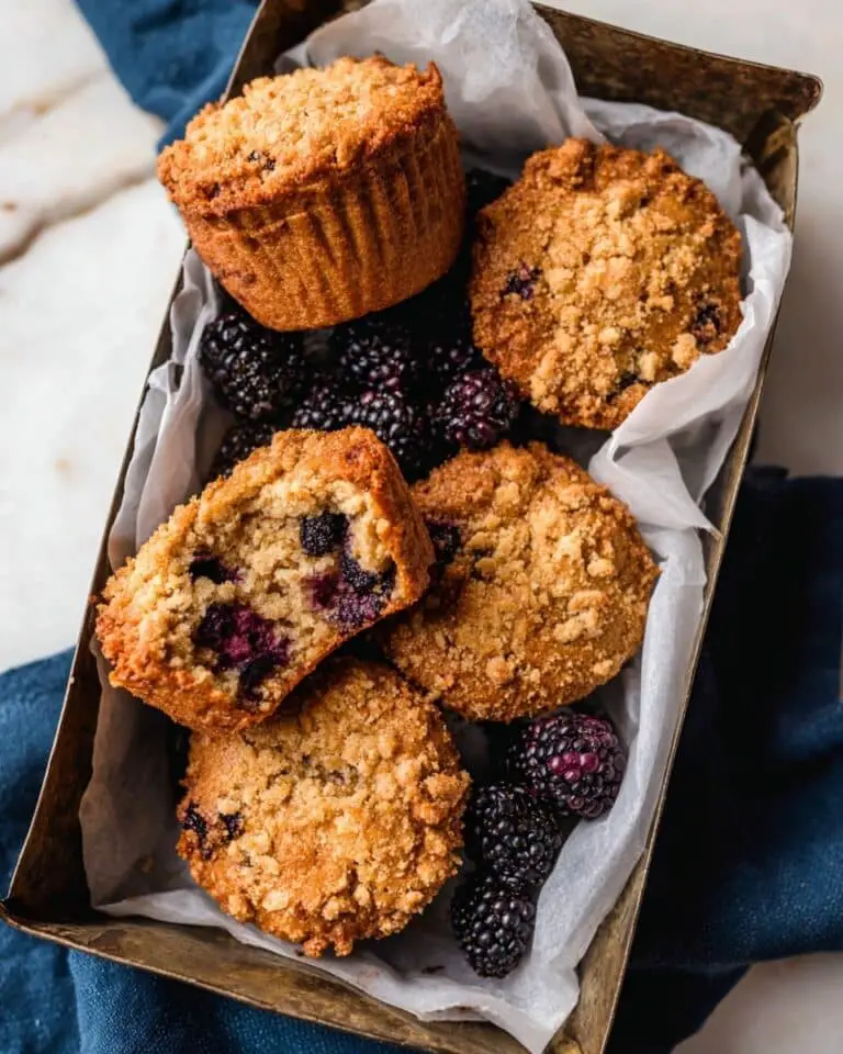 Easy Banana Blackberry Muffins Recipe