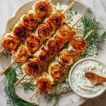 Lazy Kebab Rolls with Hot Honey and Dill Tzatziki Recipe
