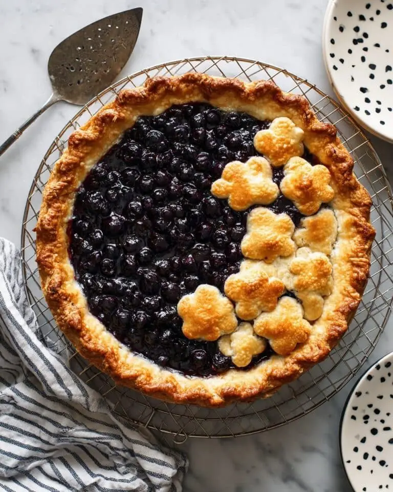 Blueberry Apple Pie with Flaky Crust and Maple-Infused Filling Recipe