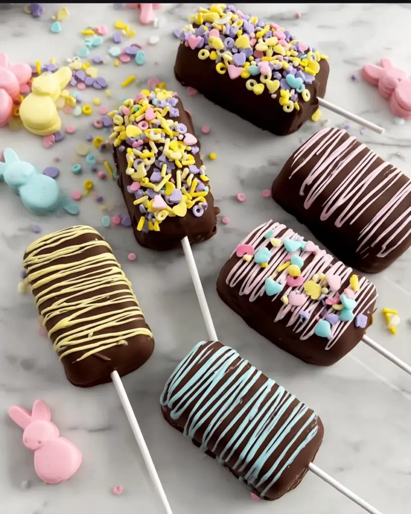 Chocolate Covered Marshmallow Pops Recipe