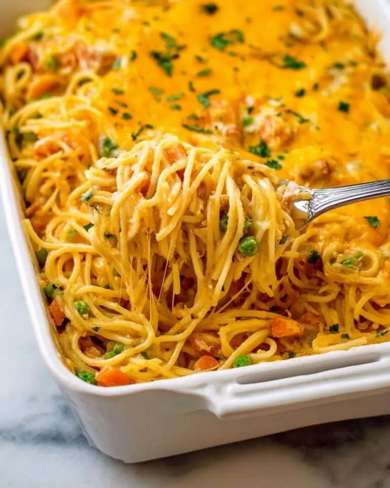 Cheesy Chicken Spaghetti Casserole Recipe