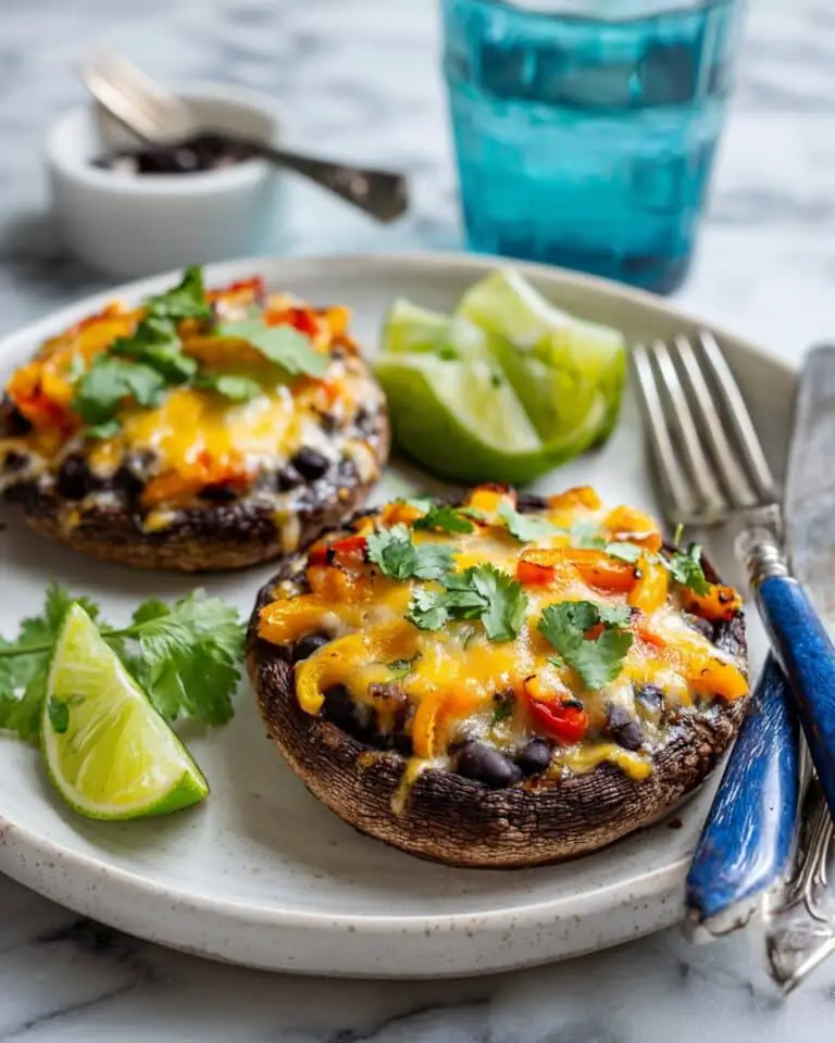 Fajita-Stuffed Portobello Mushrooms Recipe