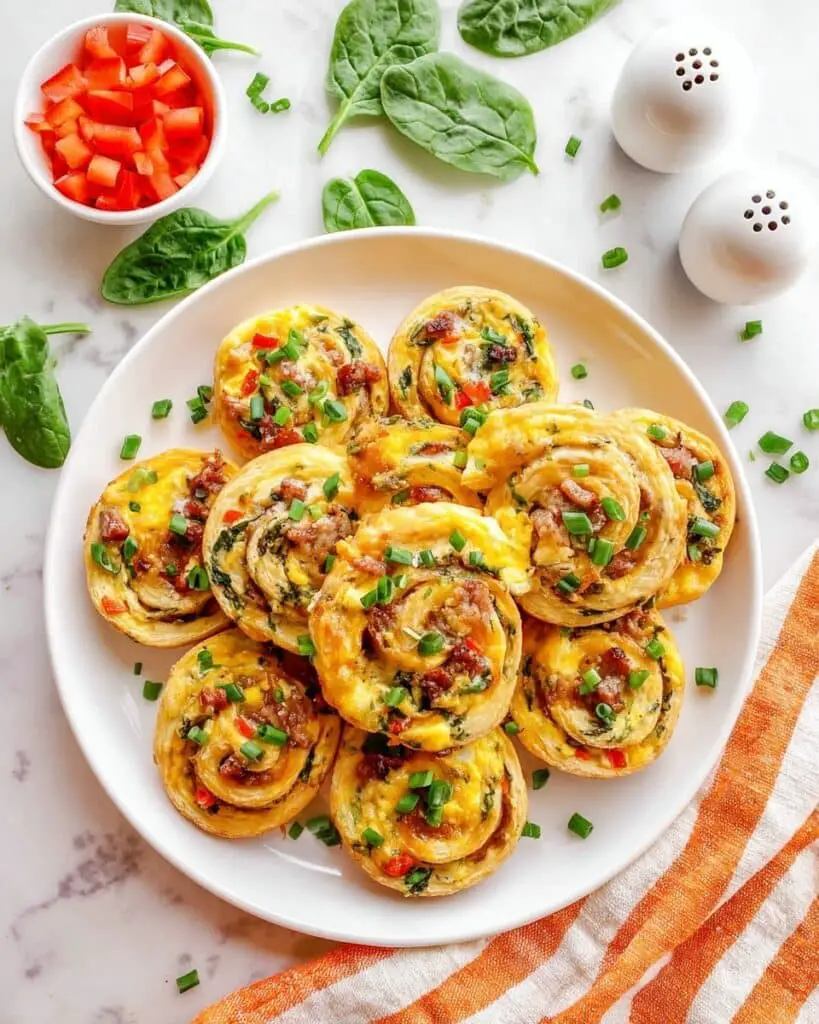 Sausage, Egg, and Cheese Breakfast Pinwheels Recipe