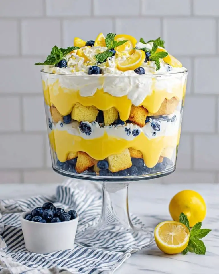 Layered Lemon Blueberry Trifle Recipe
